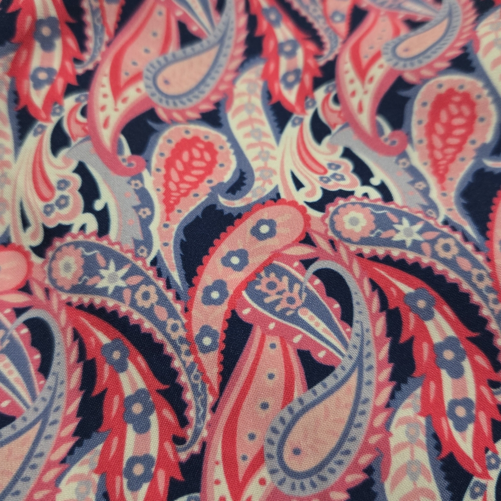 Simply Southern Paisley Print Shorts in Pink and Purple - Picture 4 of 6